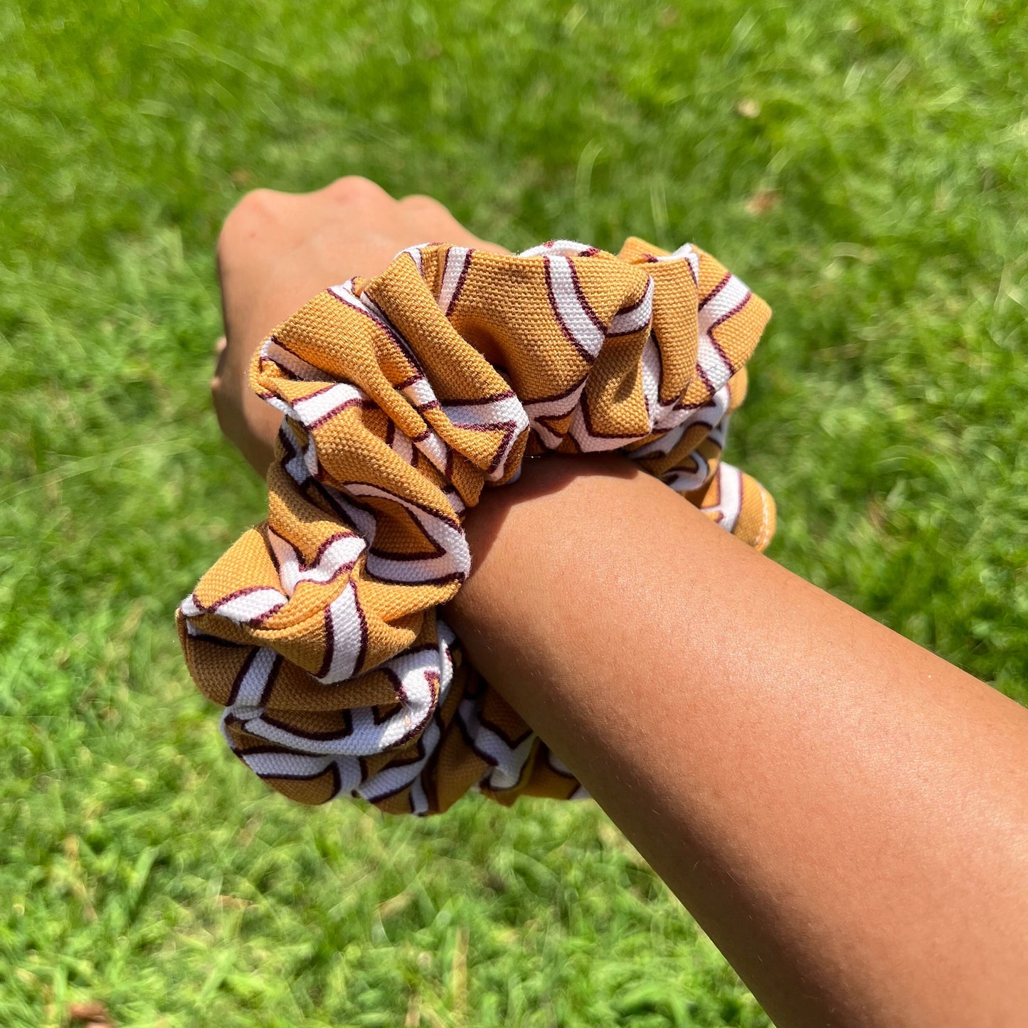 Striped Scrunchies: Cotton Hair Accessories