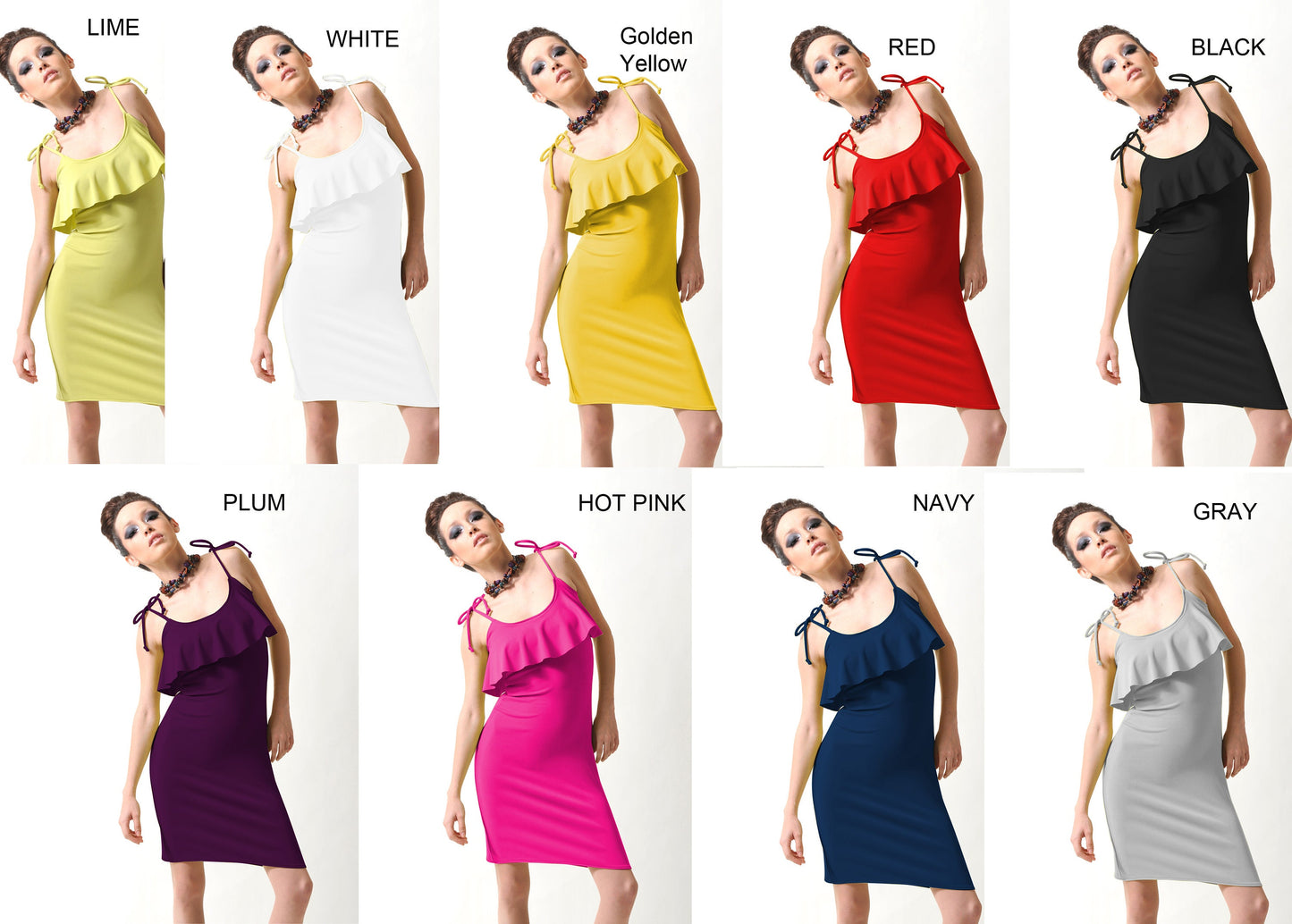 Flounce Bodycon Dress