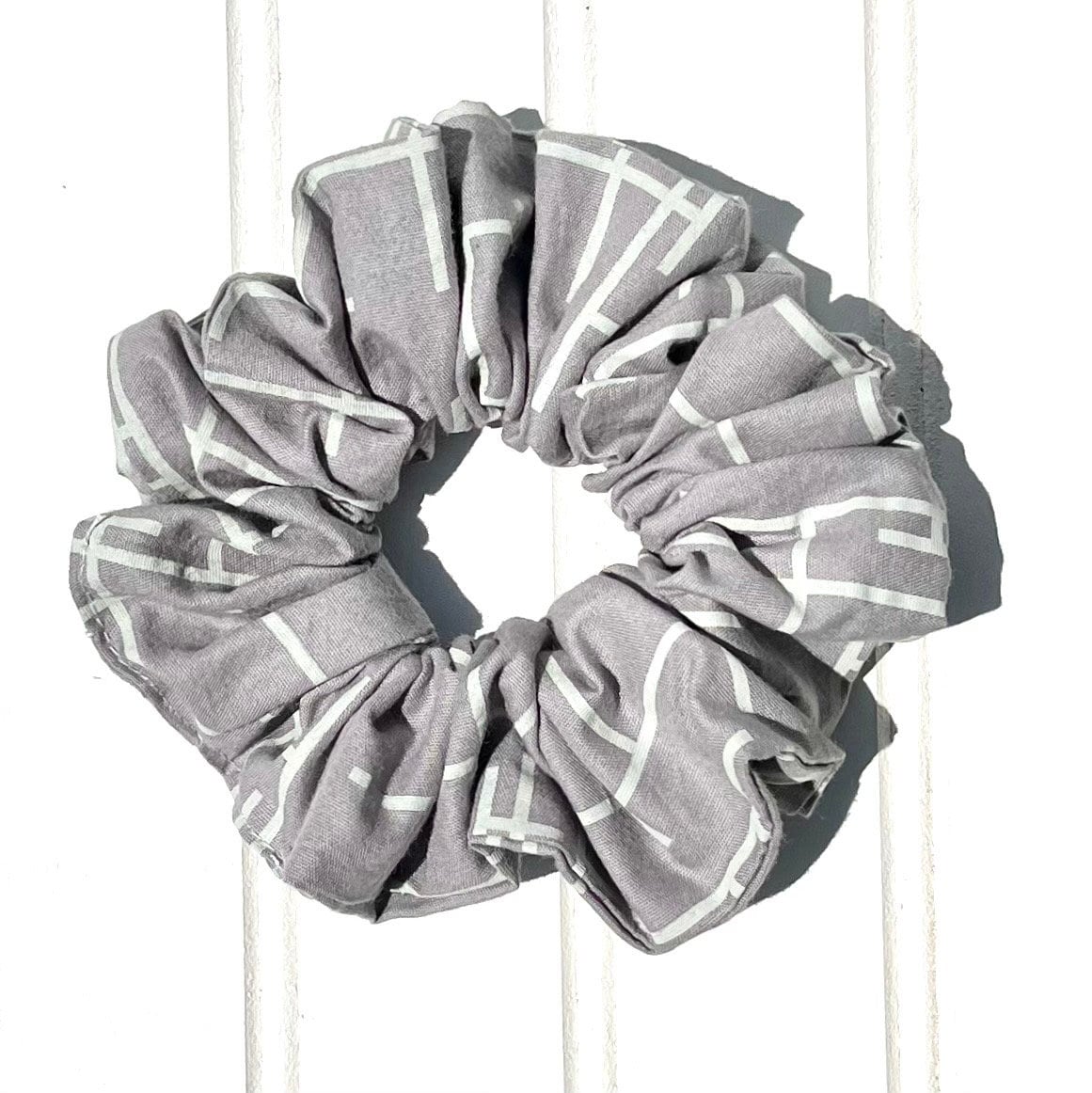 Plaid Geometric Scrunchies