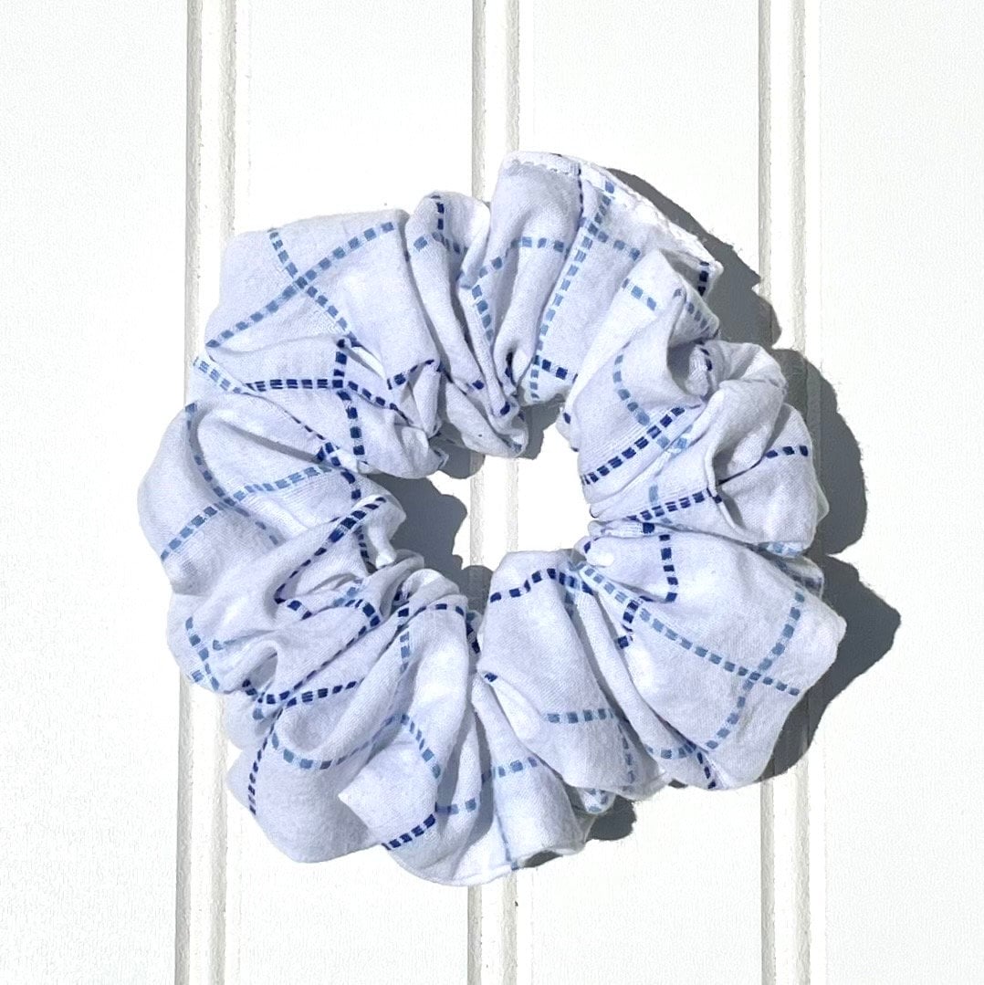 Plaid Geometric Scrunchies