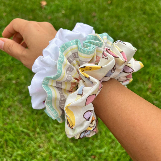 Poobear and Friends Cotton Scrunchies