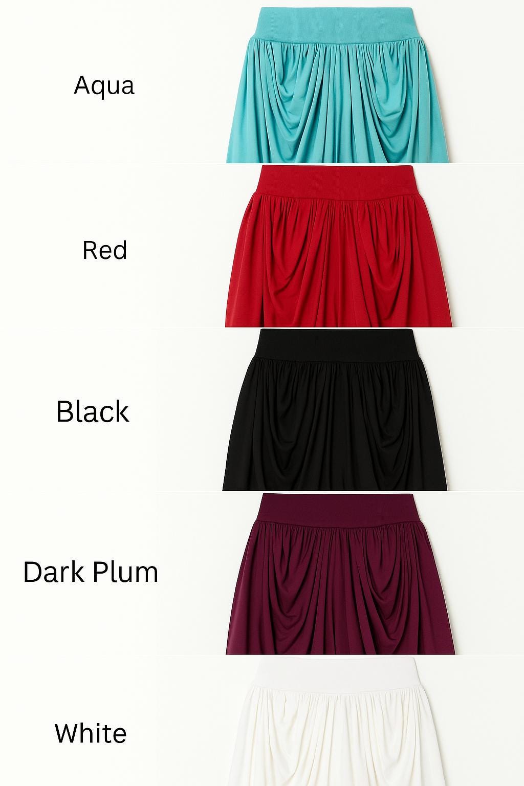 Flutter Skirt: Draped Mini Bubble Skirt