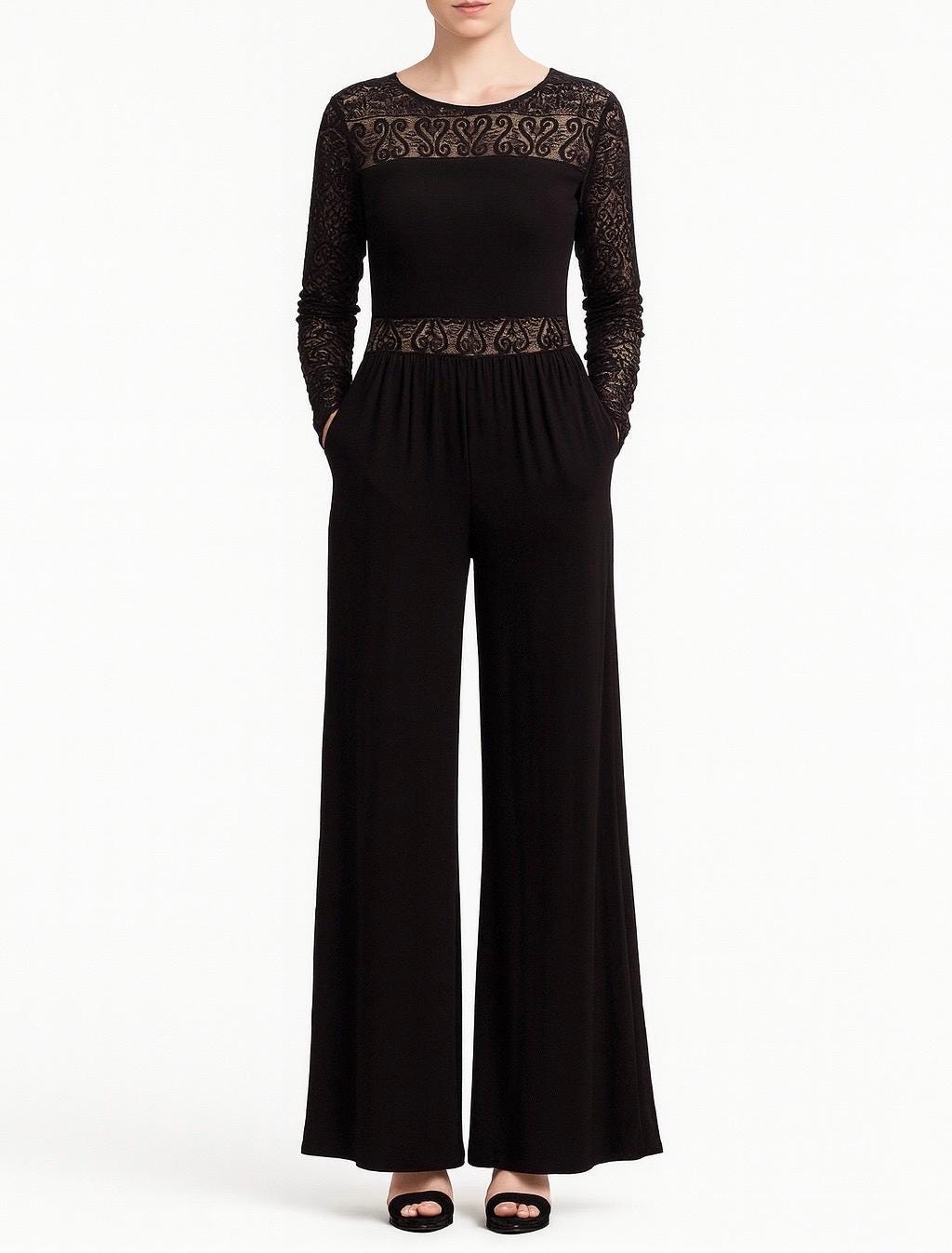 Eleanor Black Jumpsuit-Size S