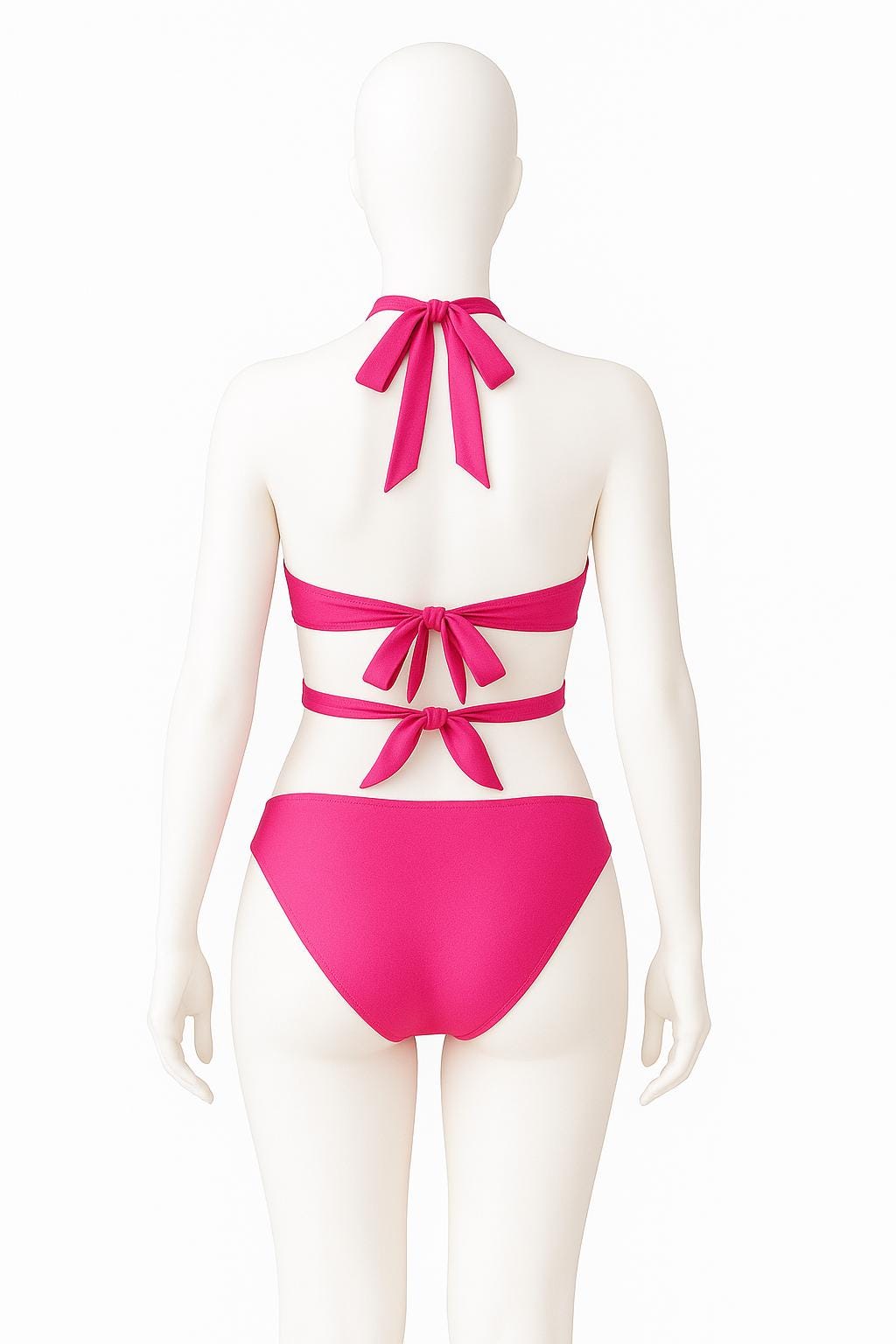 Glamour Center Ring Halter Monokini Swimsuit