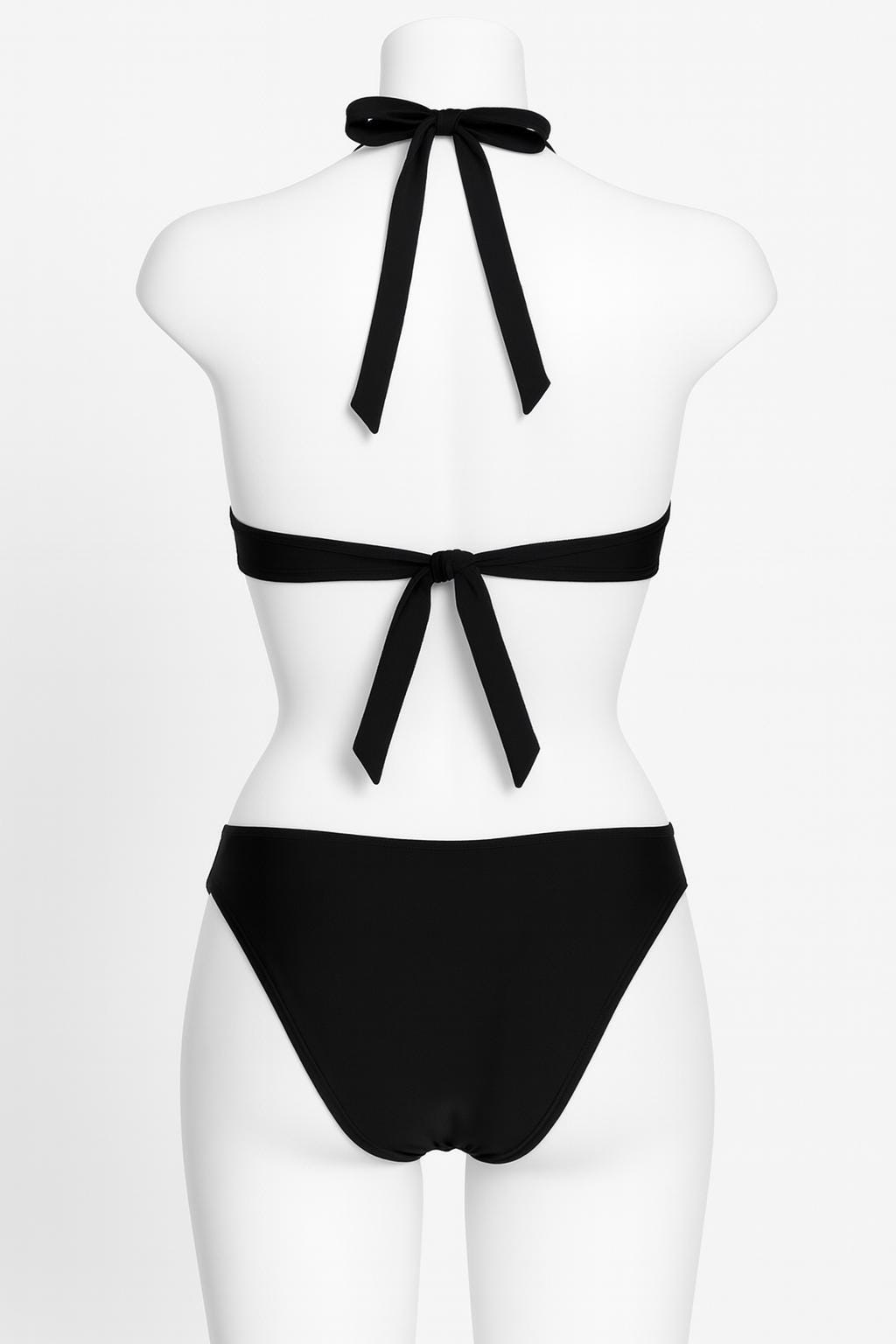 The HARMONY Monokini-Black Cut-Out One Piece Swimsuit with Ring Detail