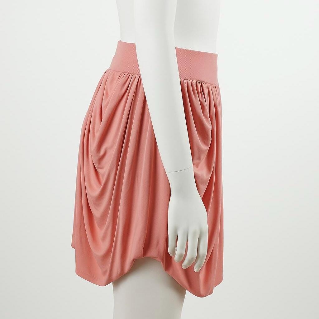 Flutter Skirt: Draped Mini Bubble Skirt