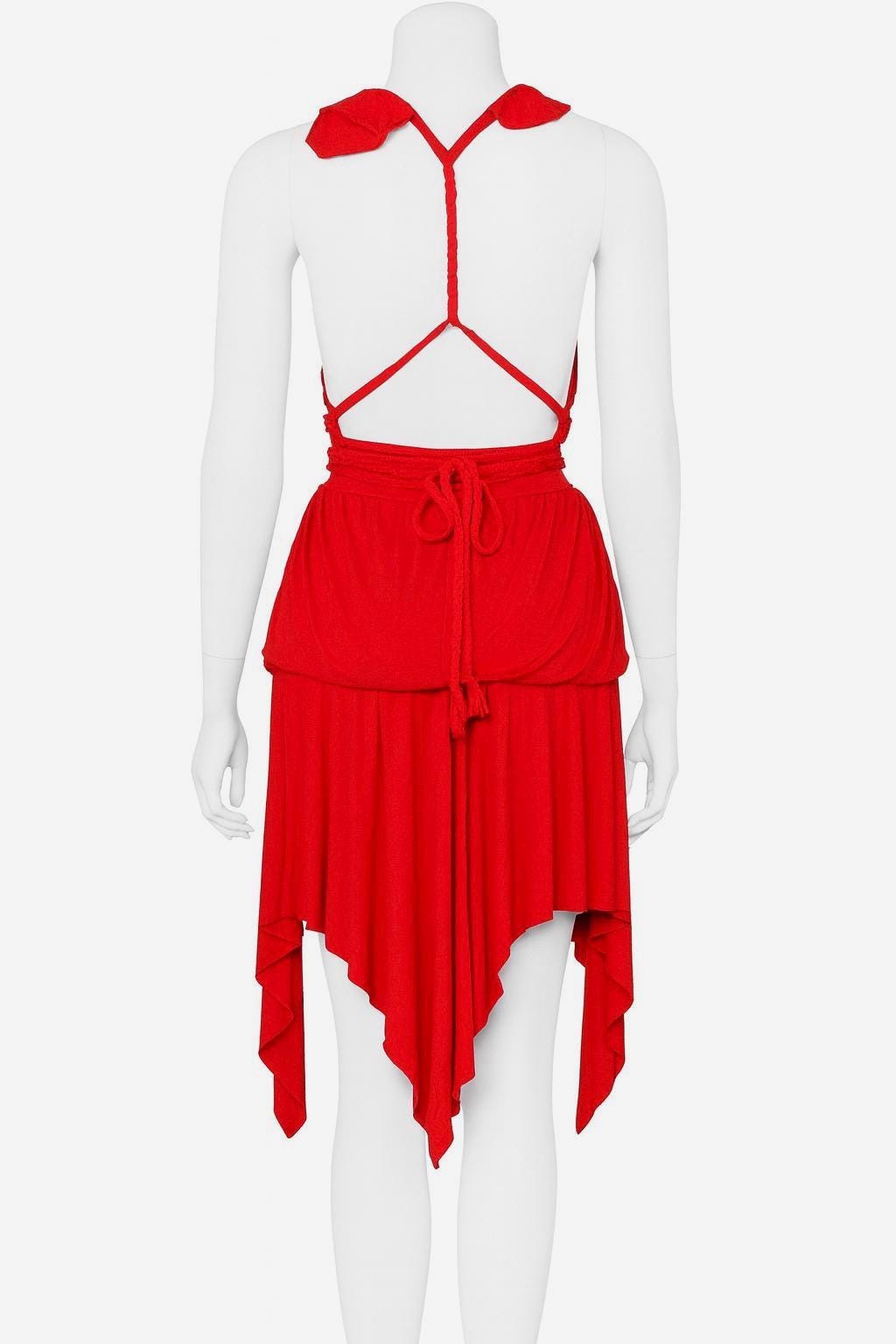 Amore Red Tiered Dress