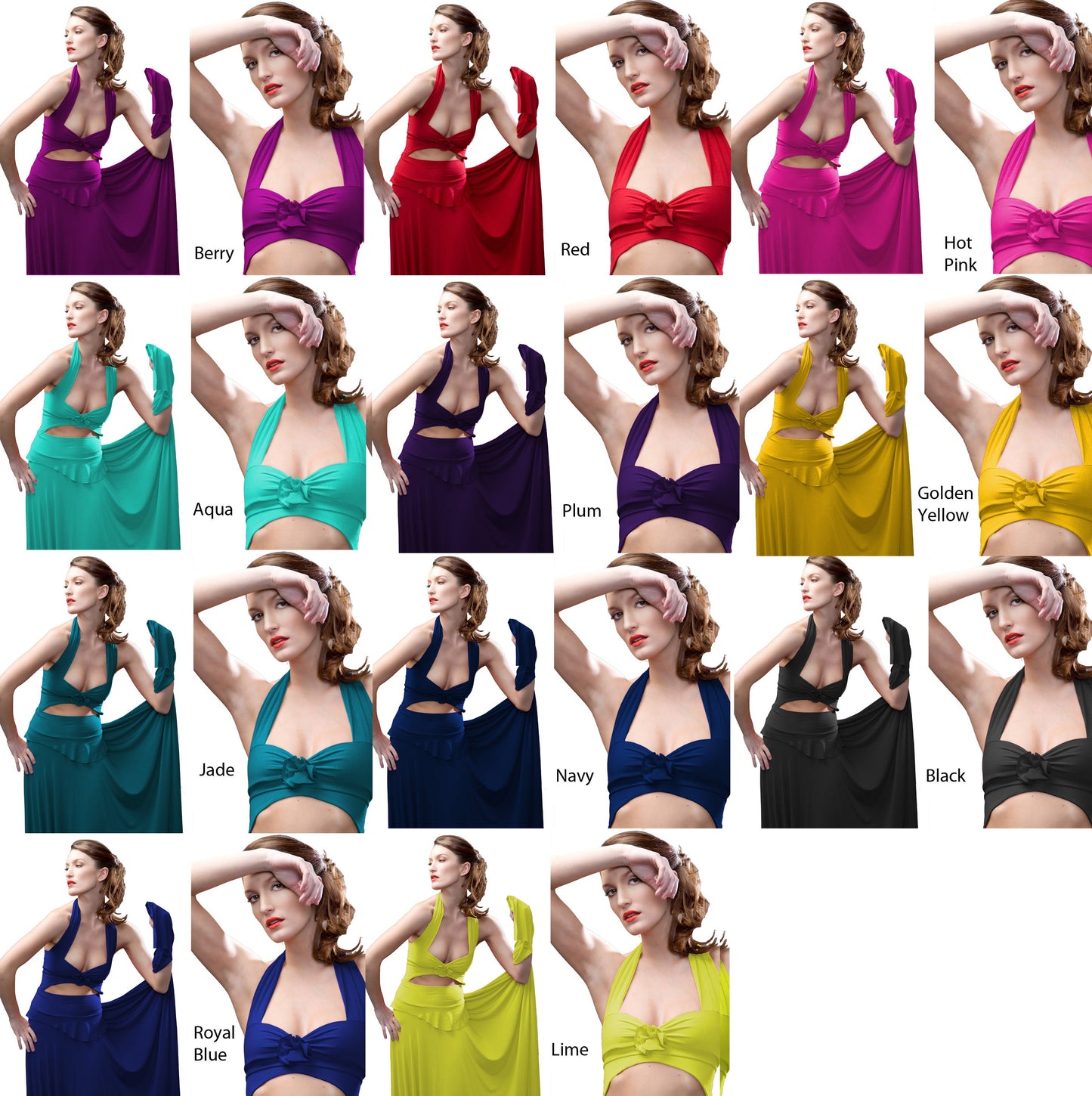 Red Halter Salsa Dress: Cut Out Asymmetrical Hem Dance Dress