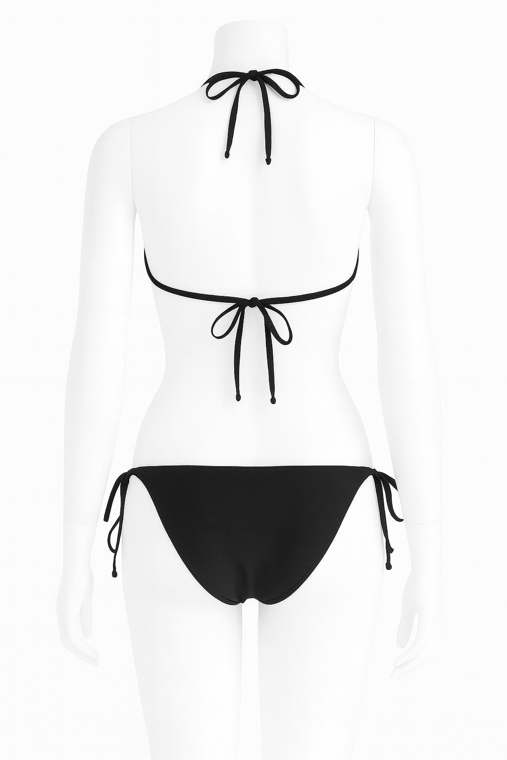 Tease Monokini One Piece Swimsuit with Ring Detail and Adjustable Tie Sides – Sexy Cut Out Bathing Suit