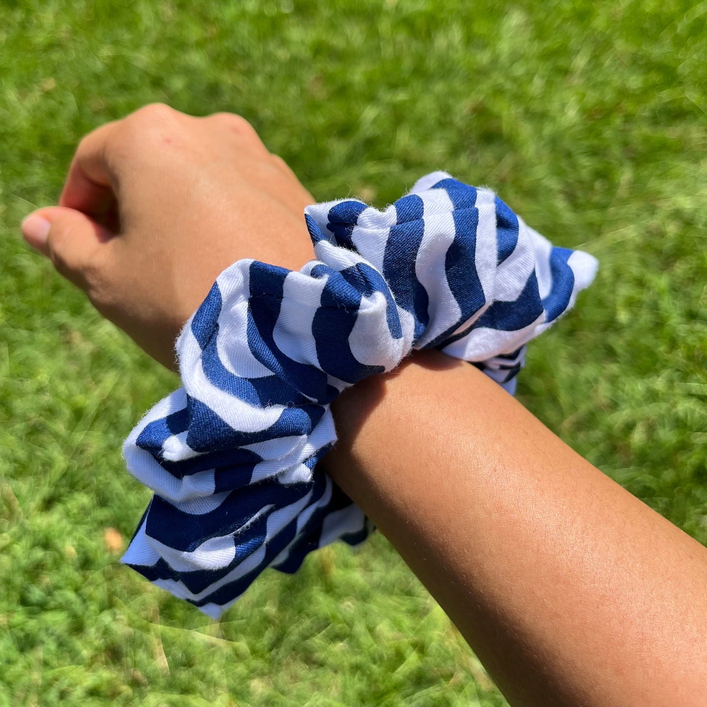 Striped Scrunchies: Cotton Hair Accessories