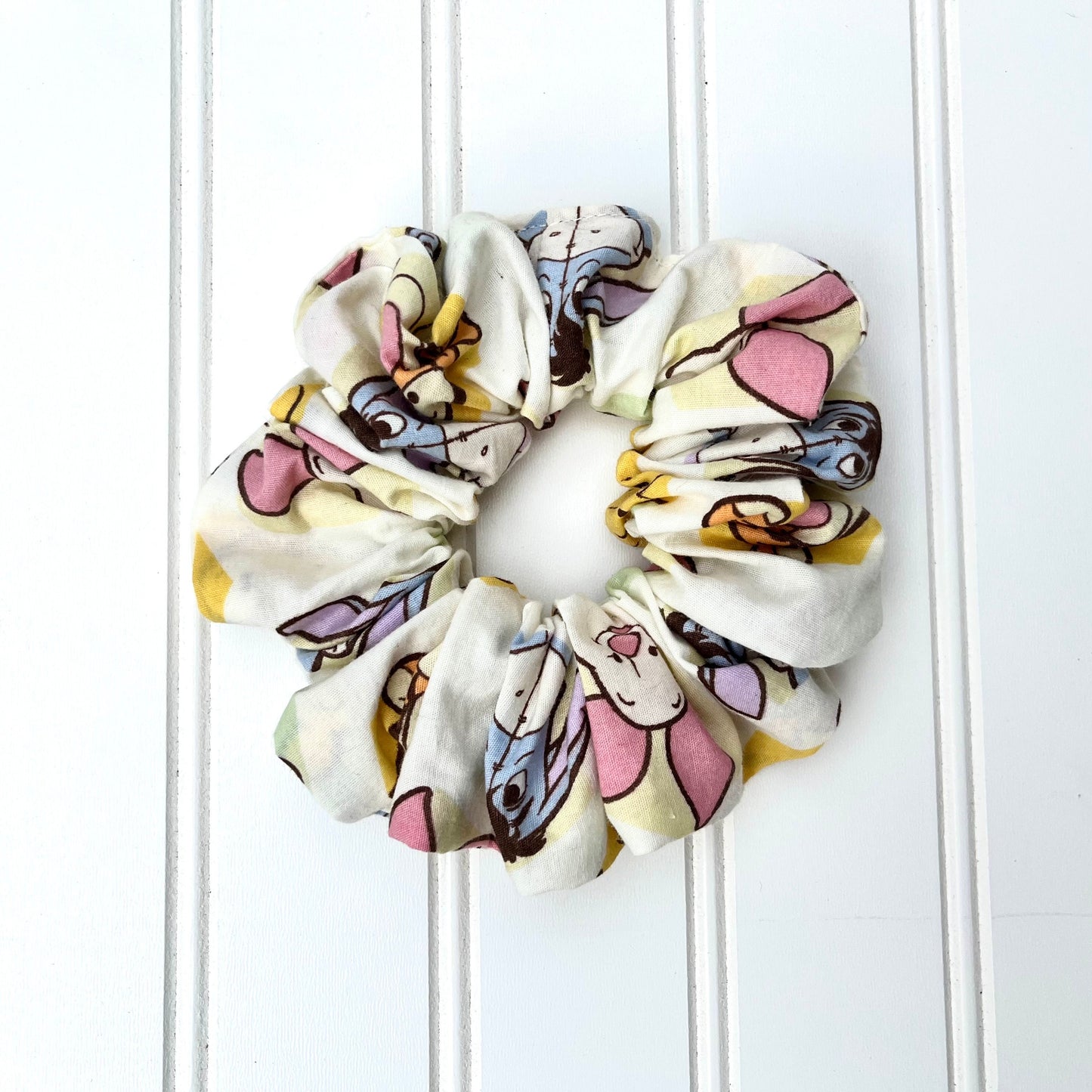 Poobear and Friends Cotton Scrunchies