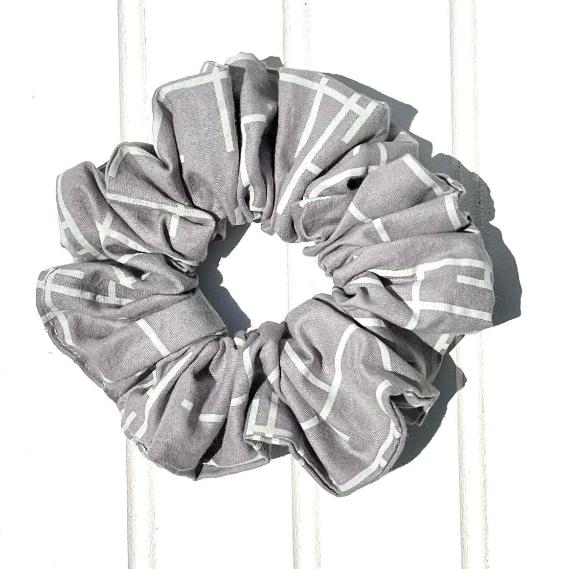 Plaid & Geometric Scrunchies: Cotton Hair Accessories