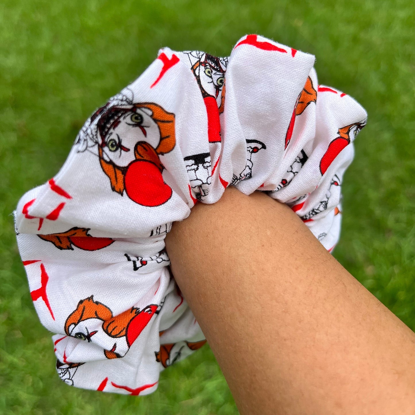 Halloween Scrunchies: Spooky Movie Prints