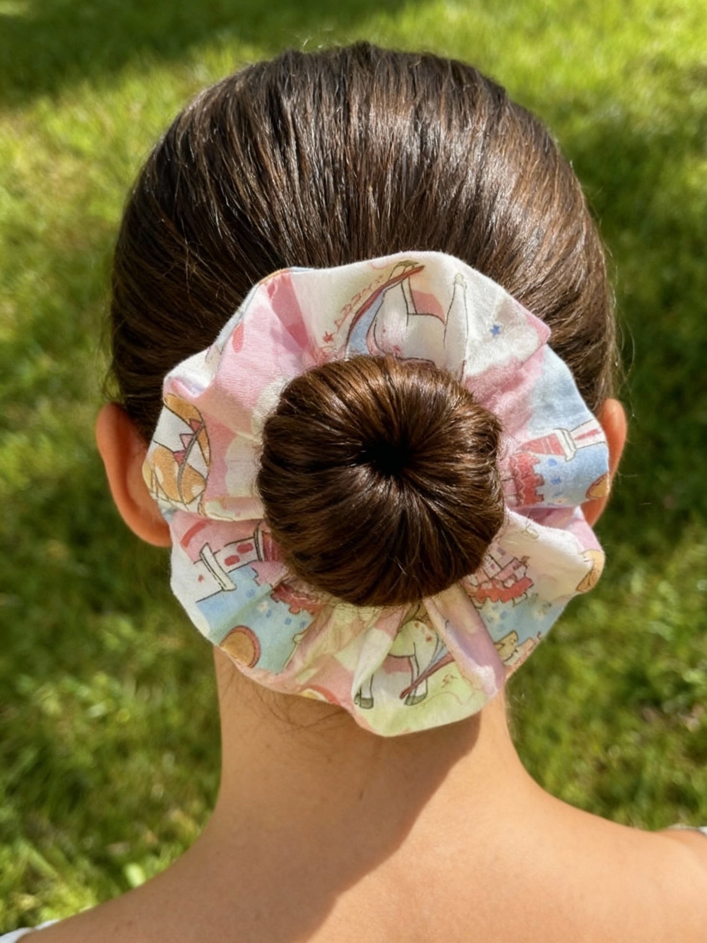 Pink Princess Unicorn Hair Scrunchie