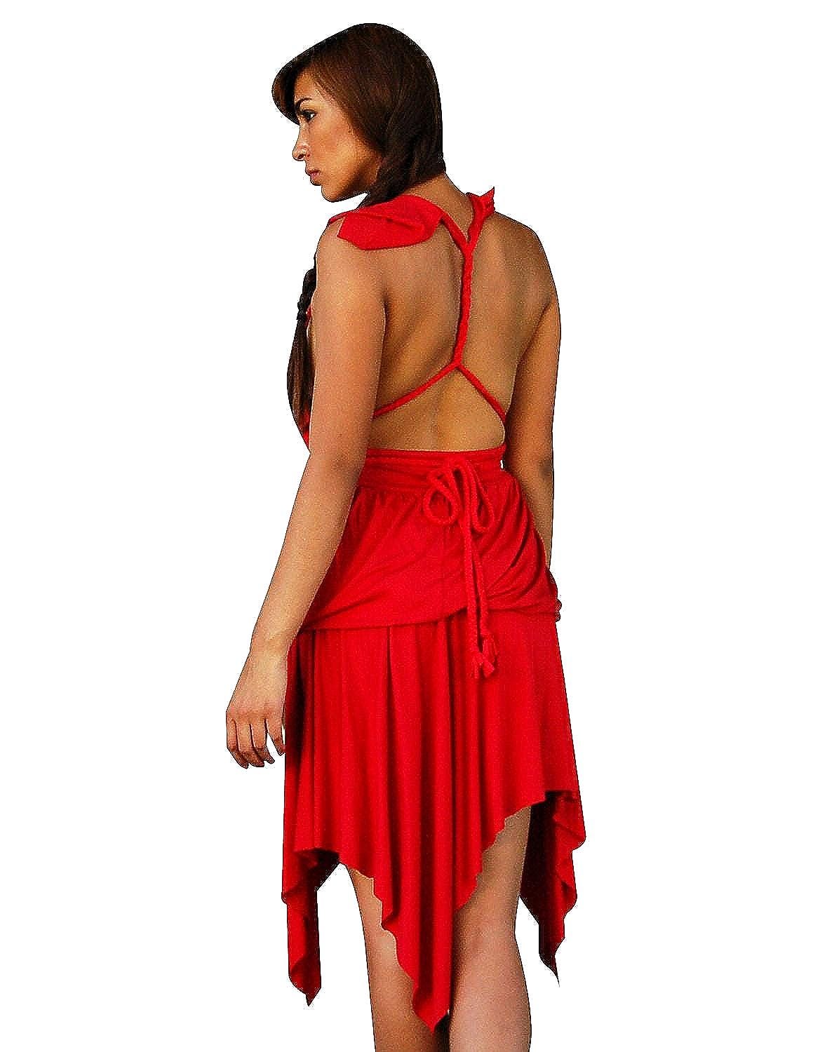 Amore Red Tiered Dress