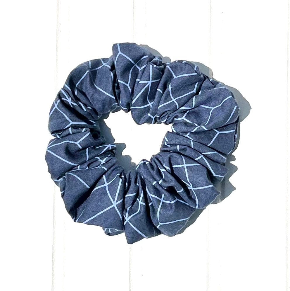 Plaid & Geometric Scrunchies: Cotton Hair Accessories