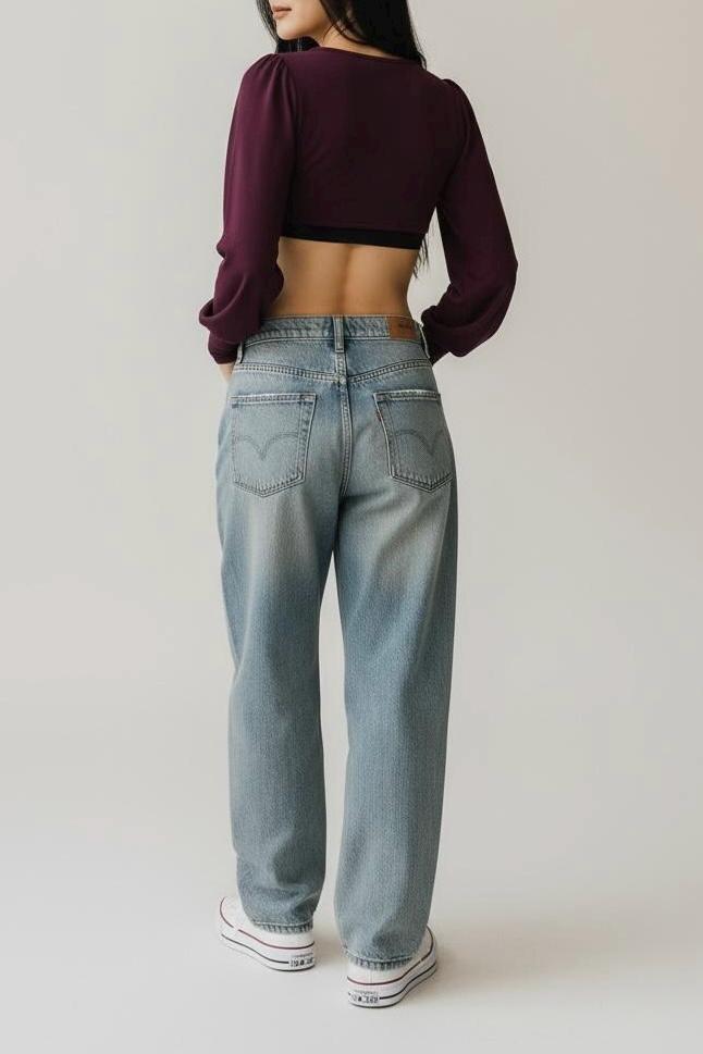 Tie-Front Long Sleeve Shrug | Soft Stretch Cropped Bolero Top