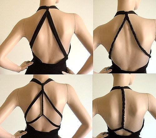 Convertible Little Black Dress: Multi-Way Asymmetrical Hem, Handmade