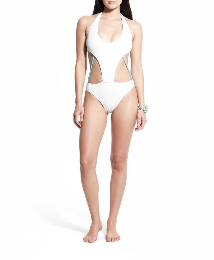 Cutout One-Piece Swimsuit | Halter Monokini | Modern Swimwear