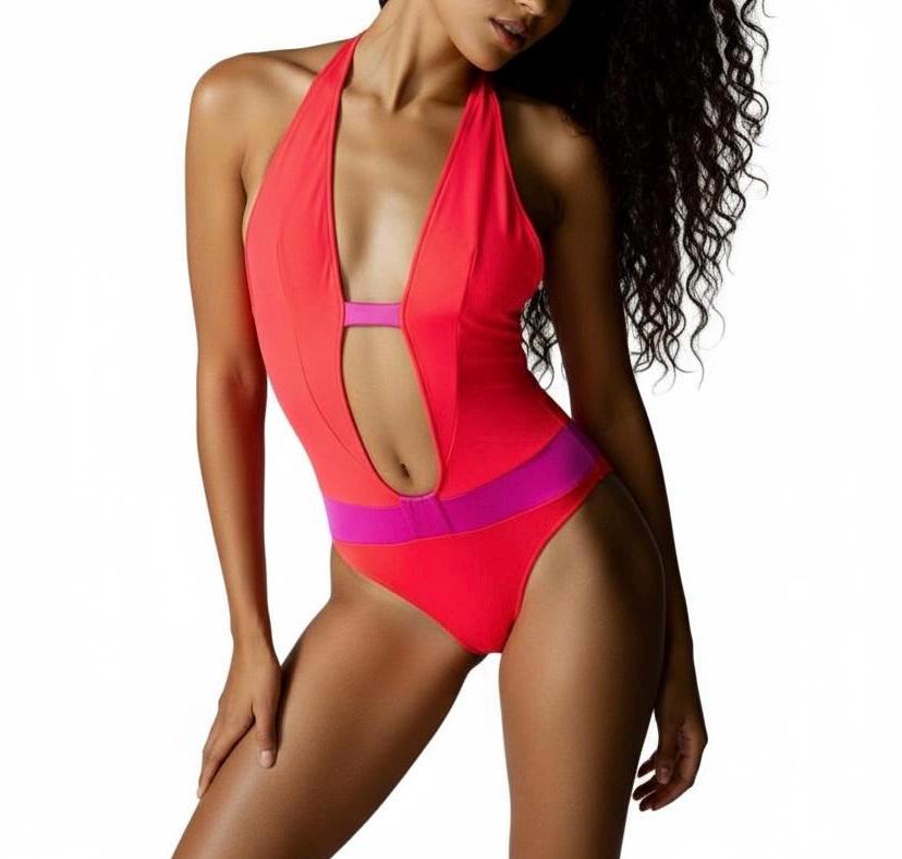 Glow One piece Colorblock swimsuit