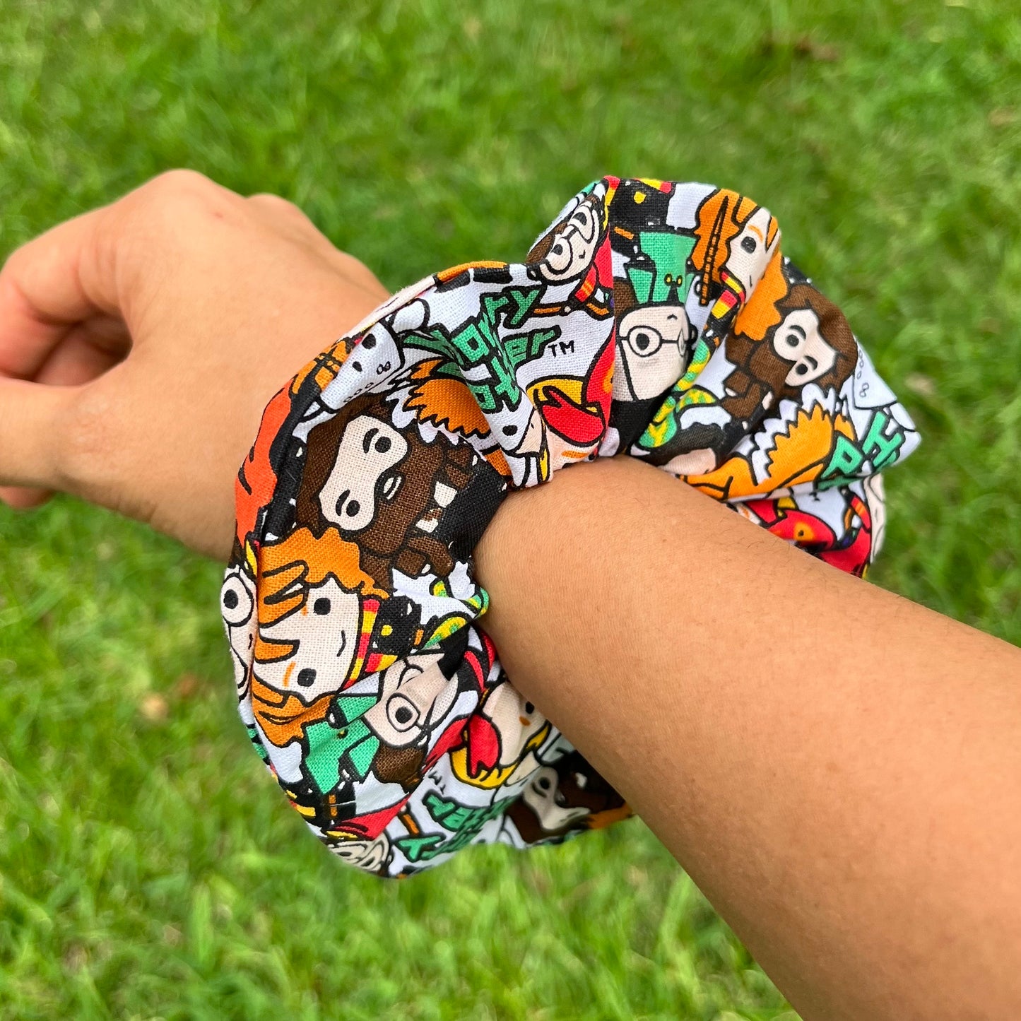 Wizard School Scrunchies: Cotton Theme Park Hair Tie