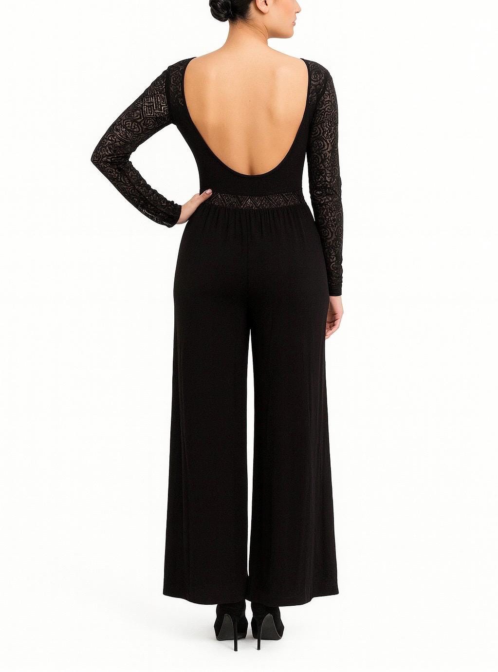 Eleanor Black Jumpsuit-Size S