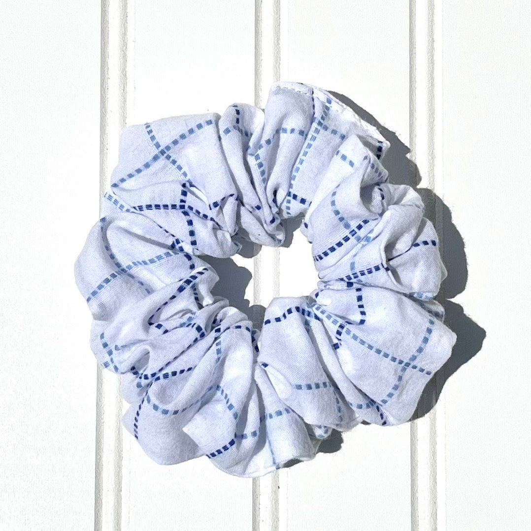 Plaid & Geometric Scrunchies: Cotton Hair Accessories