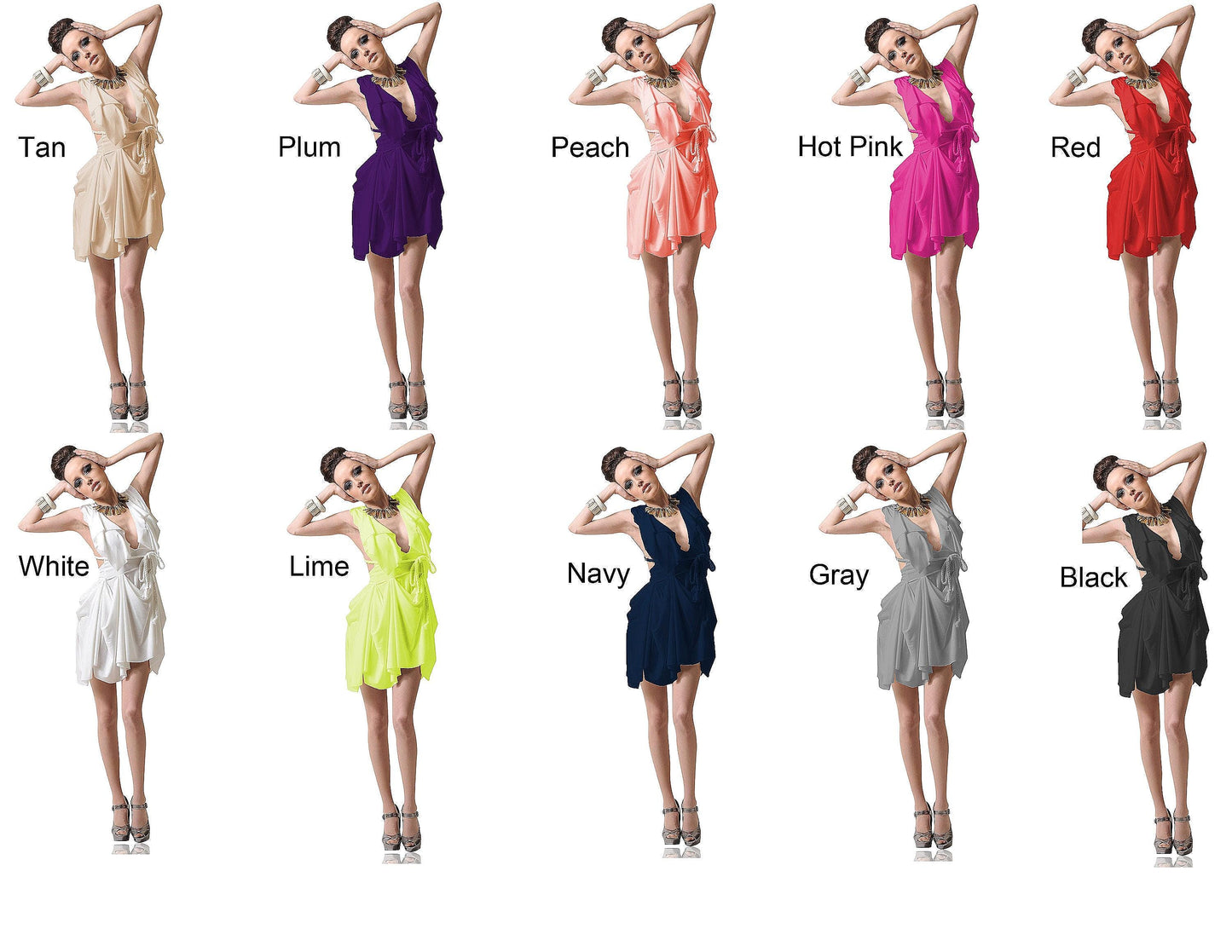 Braided Strap Ruffle Mini Dress: Handmade Rayon Blend