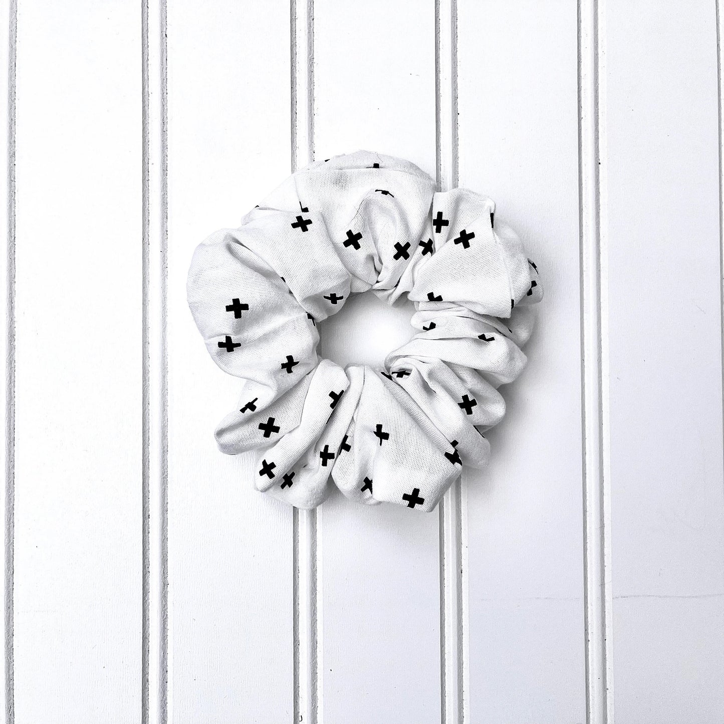 Black and White Scrunchies
