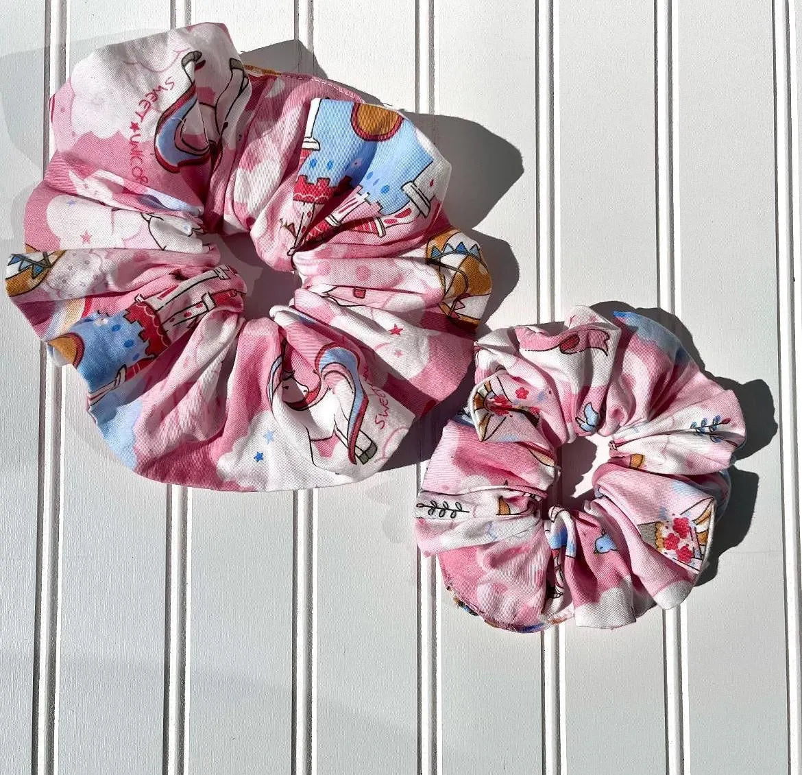 Pink Princess Unicorn Hair Scrunchie