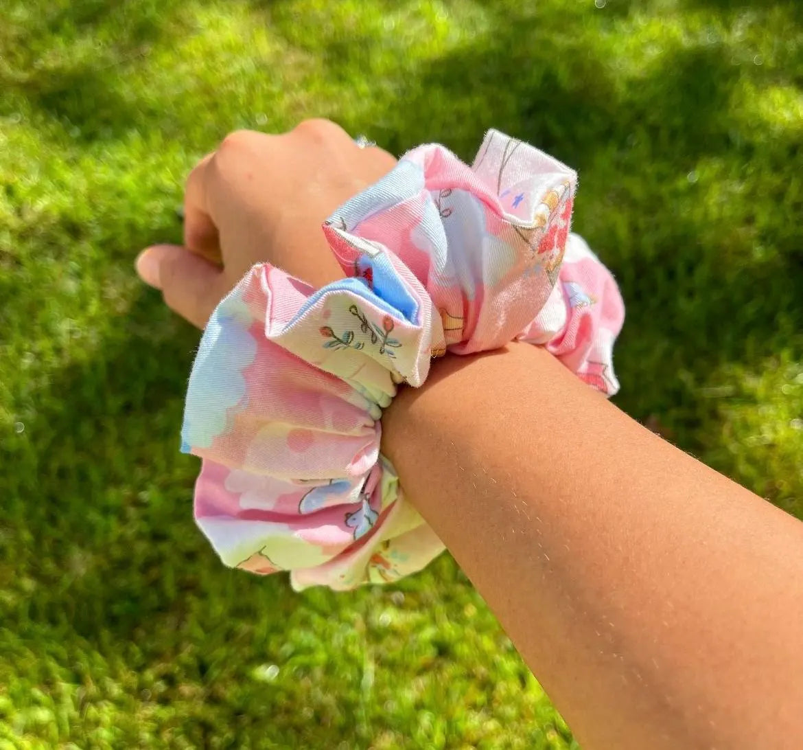 Pink Princess Unicorn Hair Scrunchie