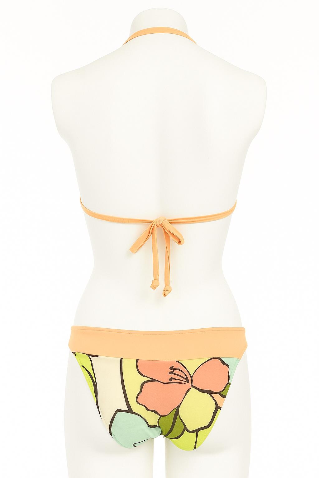 Tropical Print Ring Two-Piece Bikini Swimsuit