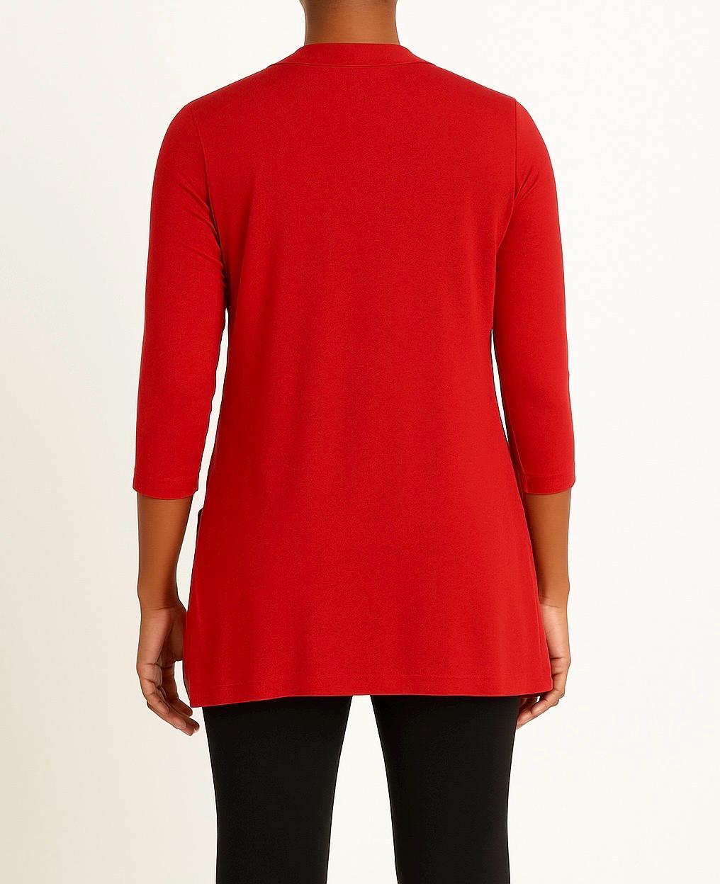 Open Front Cardigan: Handmade Rayon Blend Jacket with Pockets