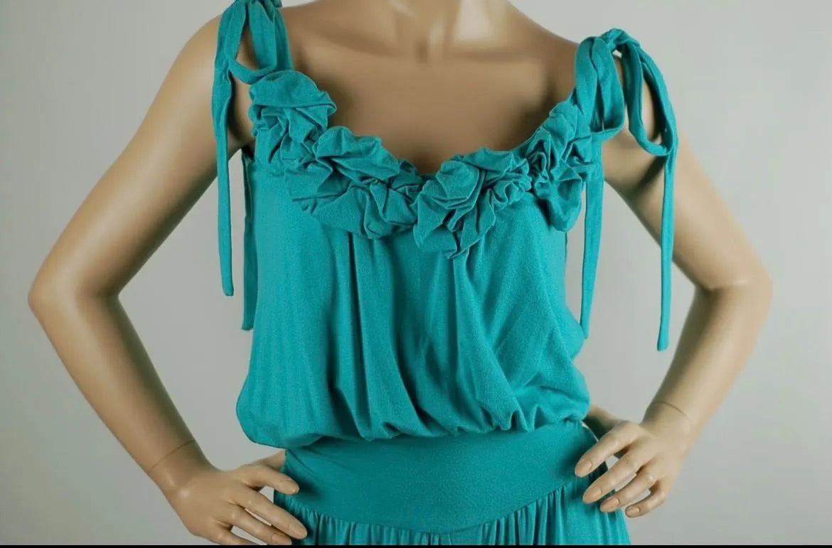 Gloria Jumpsuit – Flowy Ruffle Tie-Strap Jumpsuit | Soft Stretch Lounge Romper | Casual Chic One-Piece Outfit