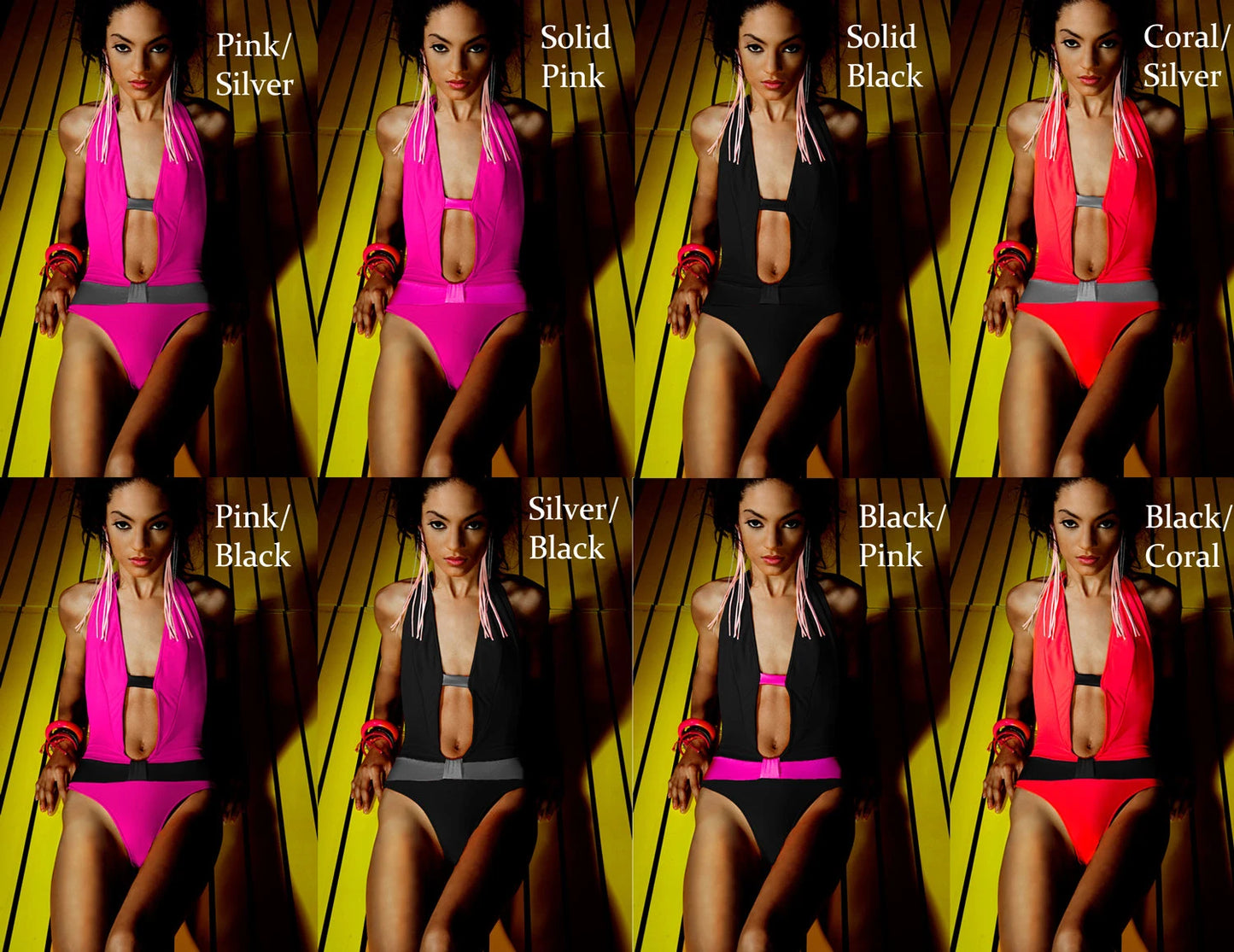 Glow One piece Colorblock swimsuit