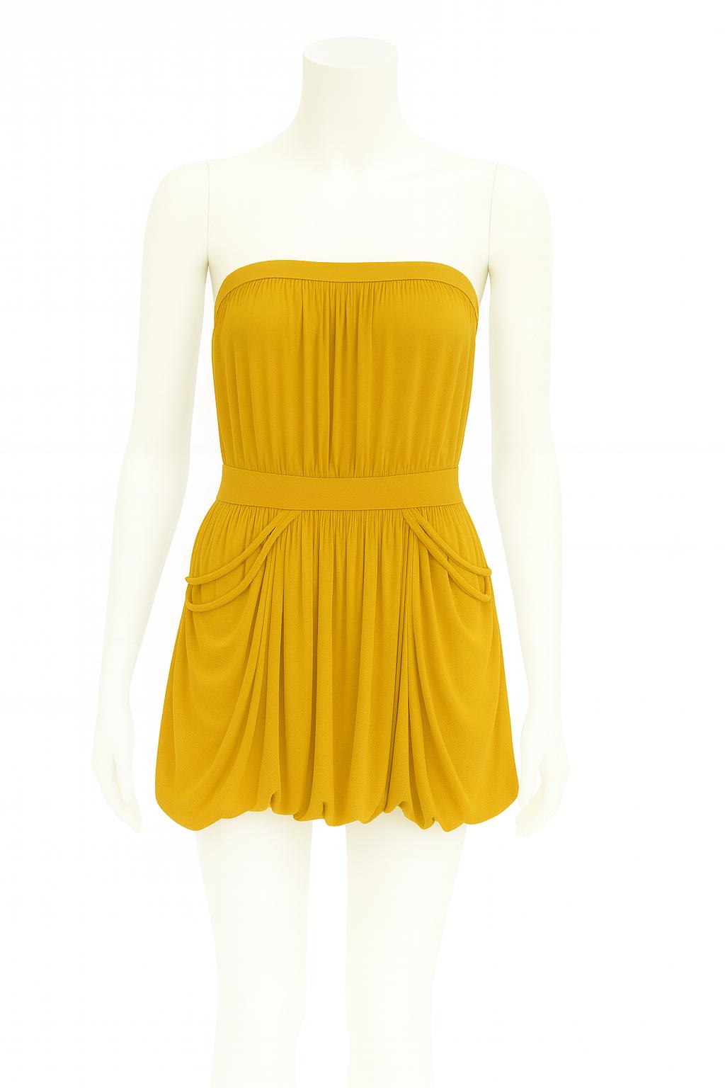 Gumdrop Dress – Strapless Bubble Mini Dress with Braided Chain Details