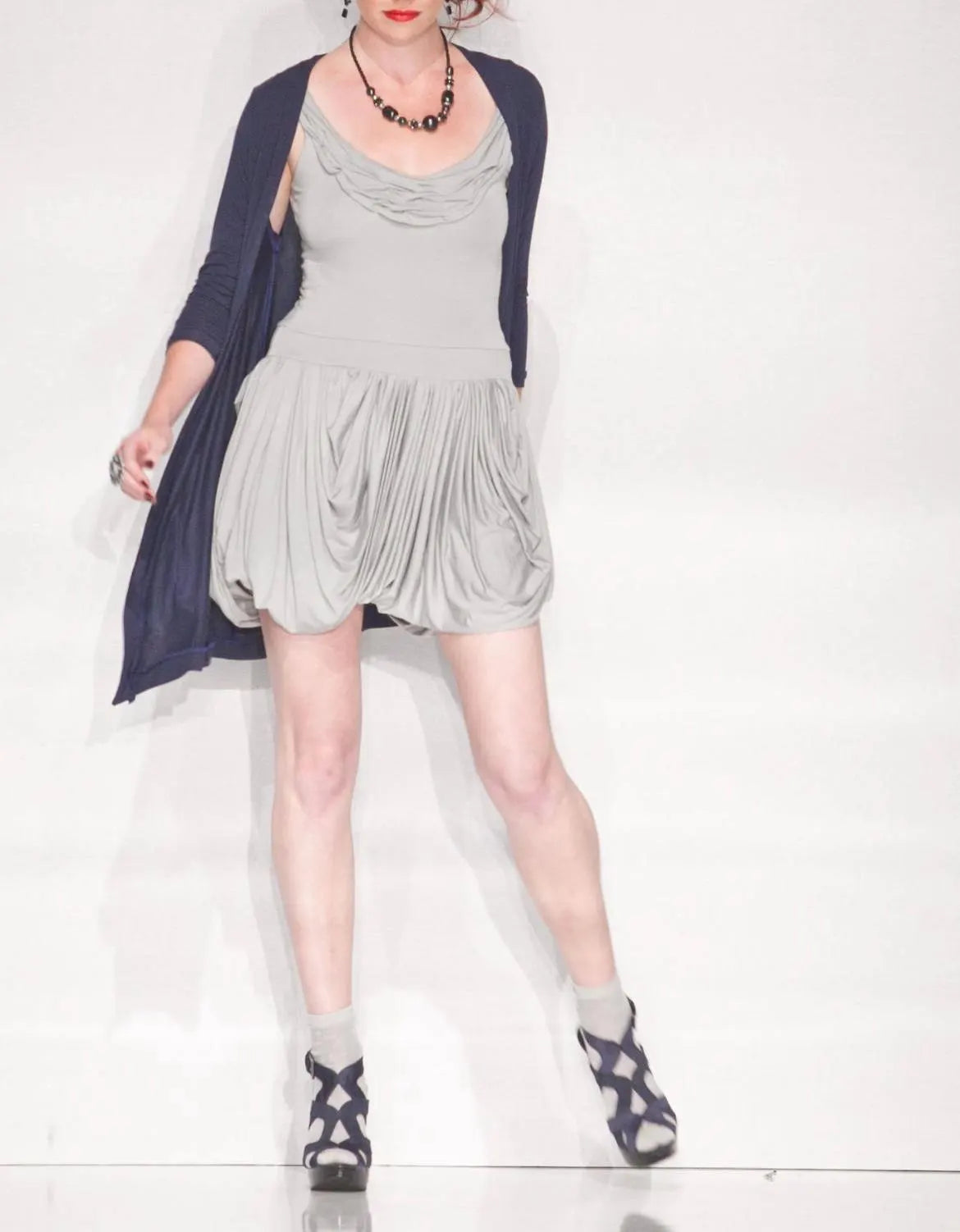 Flutter Mini Dress – Soft Flowy Short Dress with Neckline Details