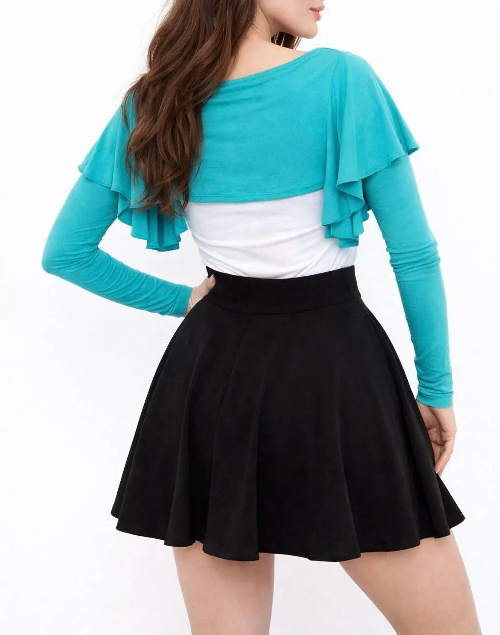 Flutter Sleeve Tie-Front Shrug | Handmade Knit Bolero