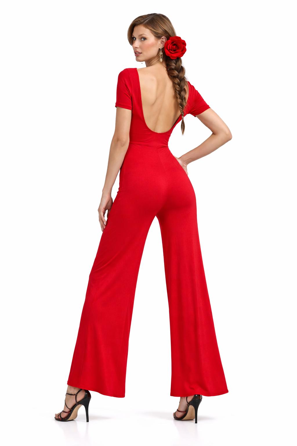 Ruffle Palazzo Jumpsuit | Handmade Resort Wear