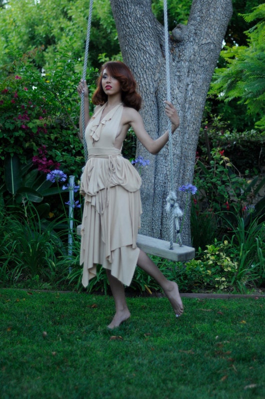 RESISTANCE Convertible Midi Dress, Infinity Dress, Bohemian Dress, Braided Straps Dress, Vacation Dress