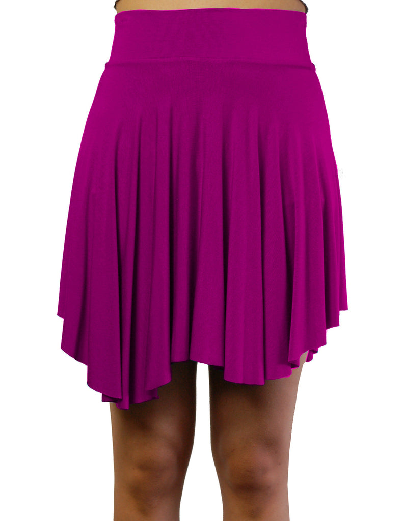 Cherie Mini Skater Skirt, Flowy mini skirt, mini skirt, asymmetrical hem skirts, skirt with wide waist band, high waist skirt, short skirts